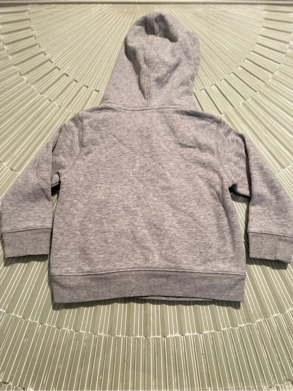 GAP Light Gray Kids Hooded Sweatshirt with Navy Logo